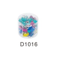 筒装金属彩长尾夹型号：D1016